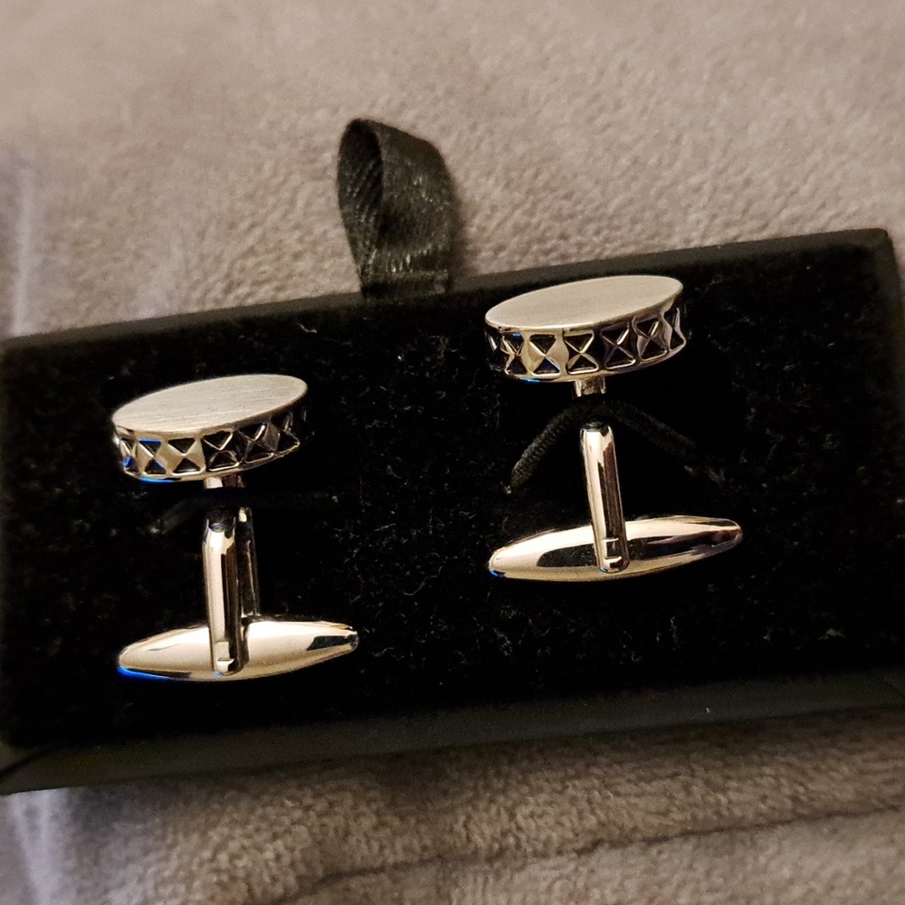 Pino Baldini Silver Cufflinks New